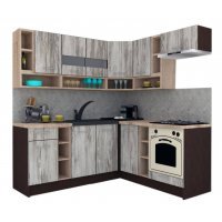Bucatarie de Colt COSSY NEW 180-200 DR. Wenge / Decor K084